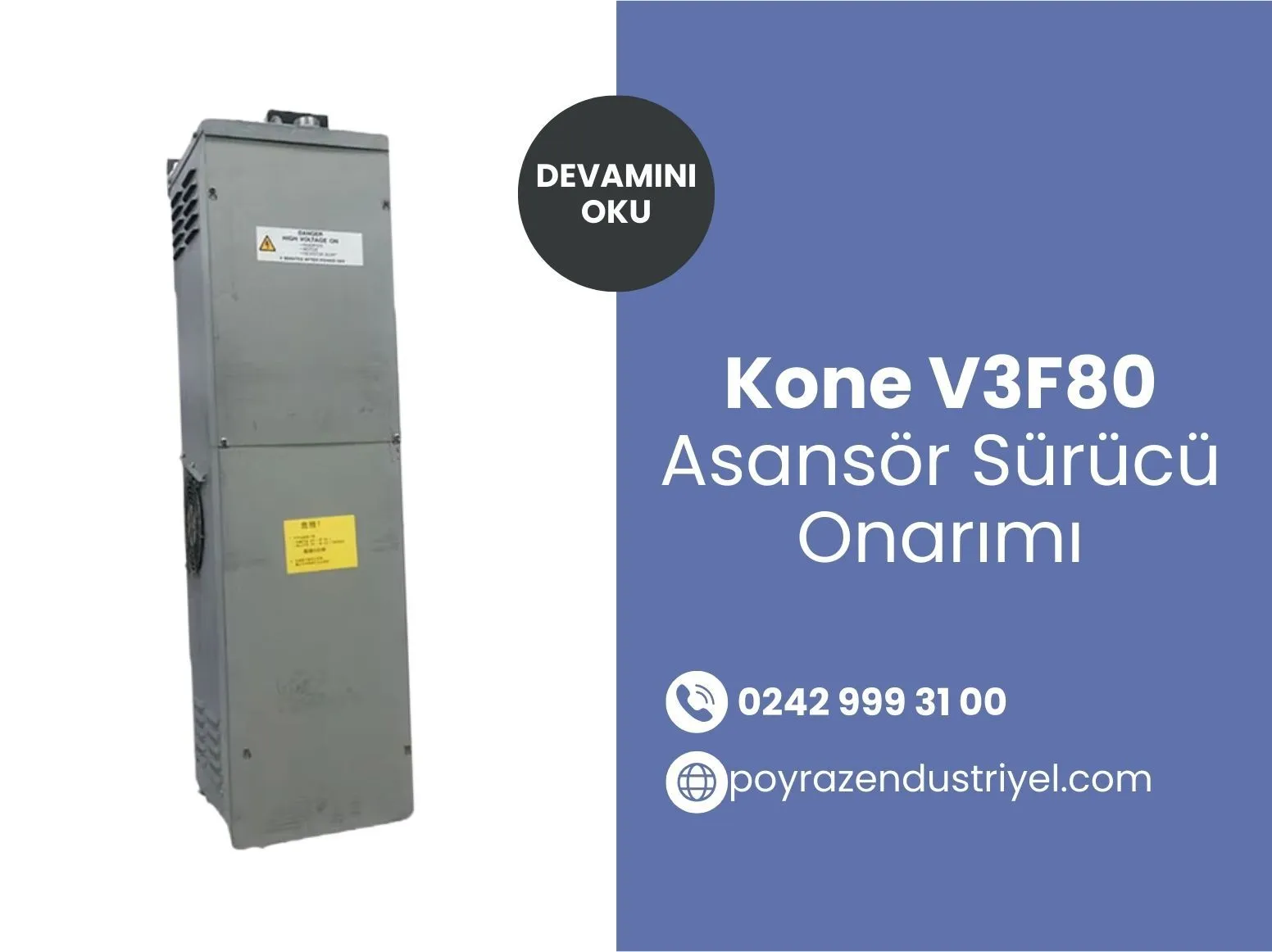 Kone V3f80 Asansör Sürücü Onarımı